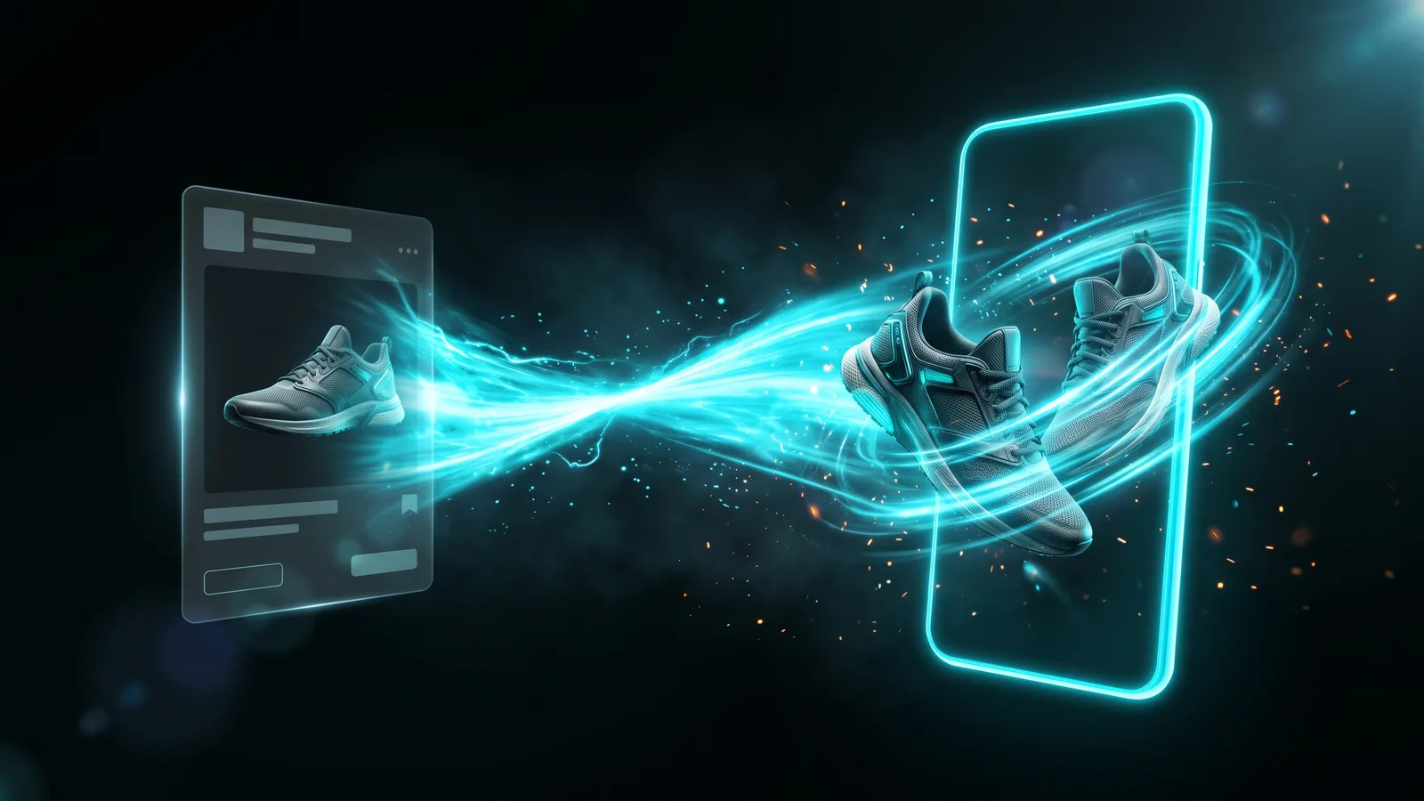 A product from an online store becoming a dynamic vertical video ad